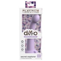   Dillio Secret Explorer - tapadótalpas makkos dildó (17cm) - lila