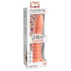   Dillio Wild Thing - tapadótalpas barázdált dildó (19cm) - narancs