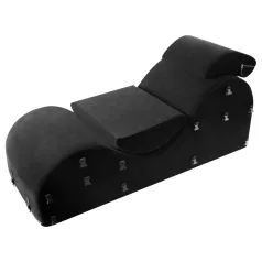   Liberator Black Label Esse - variálható 3 részes tantra fotel (fekete)