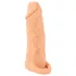 Nature Skin - péniszköpeny és műpunci - 18 cm (testszínű)