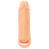 Nature Skin - péniszköpeny és műpunci - 18 cm (testszínű)