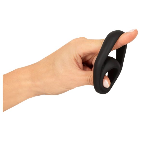 Erecto - erős pénisz- és heregyűrű (fekete)