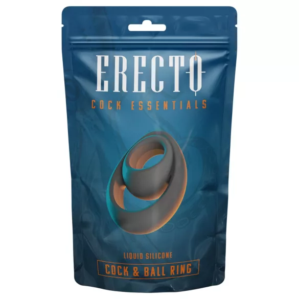 Erecto - erős pénisz- és heregyűrű (fekete)