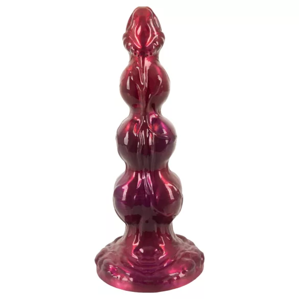 Beasty Cocks - bordó Werewolf Willie dildó tapadókoronggal (21 cm)