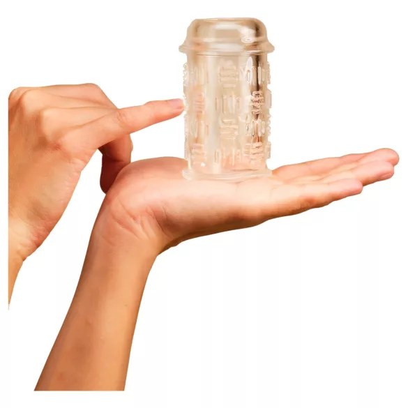The Handy 2 Stamina Flow Sleeve - mandzsetta maszturbátorhoz (áttetsző)