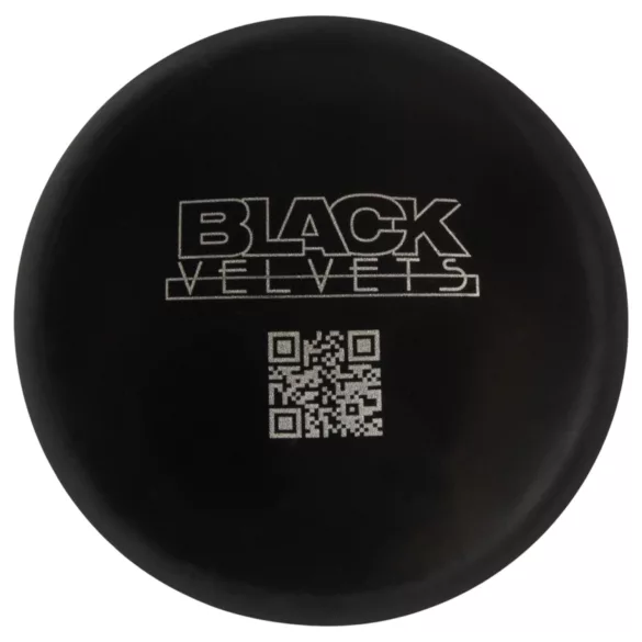 Black Velvets - tapadókorongos szilikon anál plug (fekete) - L