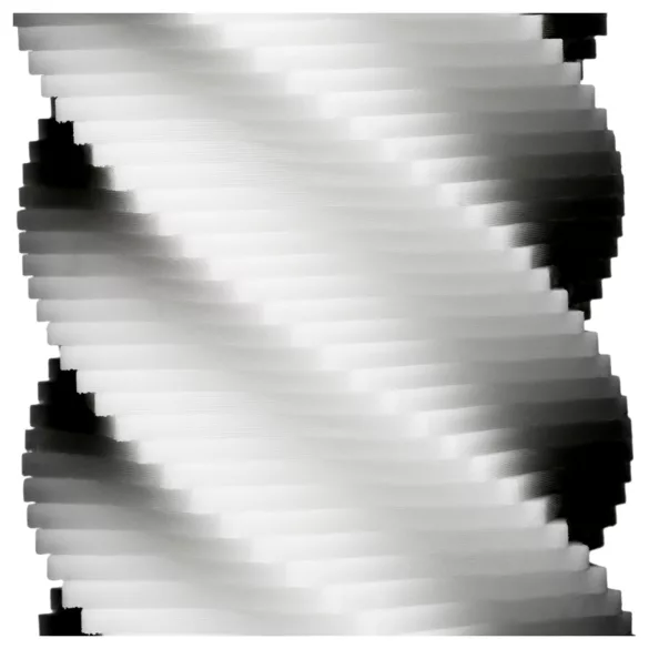 TENGA 3Dx Spiral - spirál mintás maszturbátor (fehér)