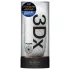 TENGA 3Dx Flow - hullámos mintás maszturbátor férfiaknak (fehér)