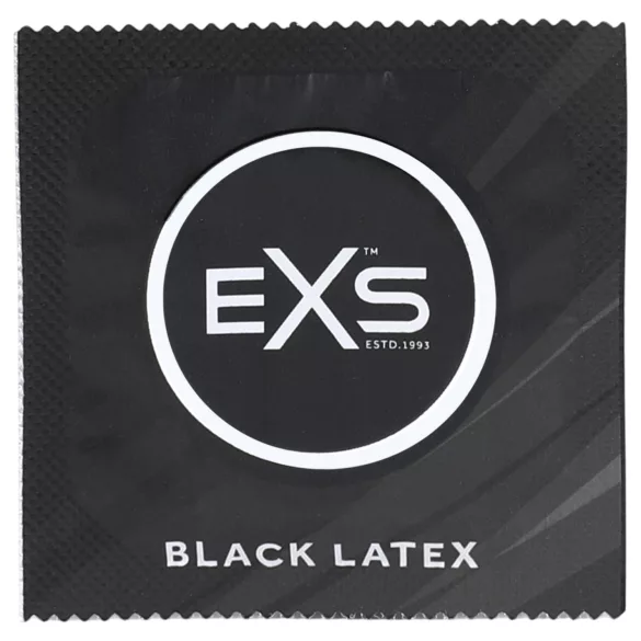 EXS Black - latex óvszer - fekete (12db)