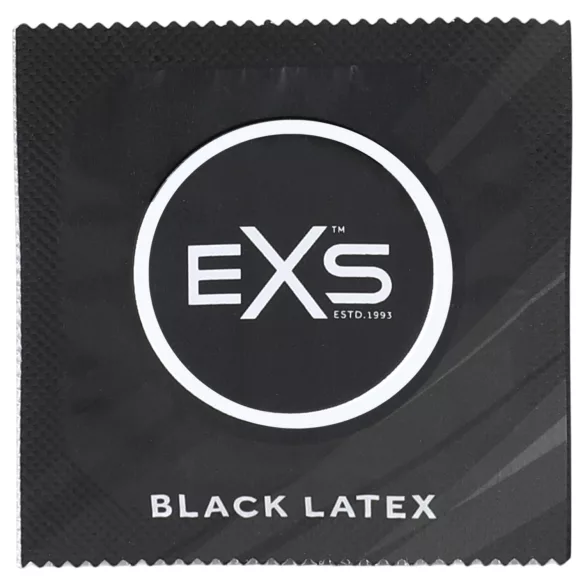 EXS Black - latex óvszer - fekete (100db)