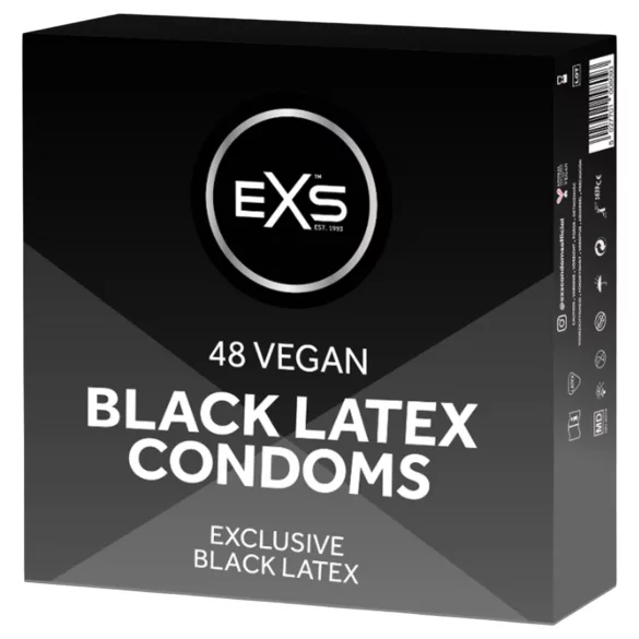EXS Black - fekete óvszer (48 db)