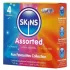 Skins - vegyes óvszer - pontozott, natural, extra vékony (4 db)
