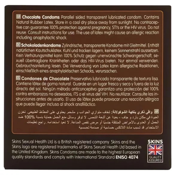 Skins - csokis óvszer (4db)