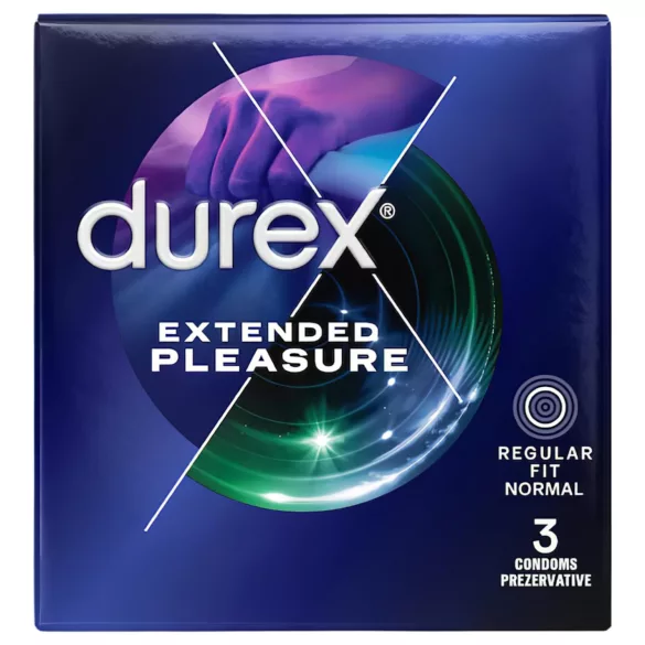 Durex Extended Pleasure - késleltető hatású óvszer - 56mm (3db)