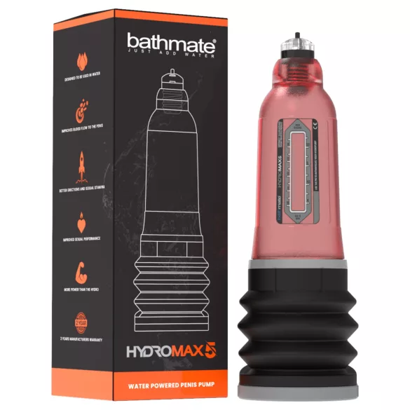 Bathmate Hydromax5 - hidropumpa (piros)