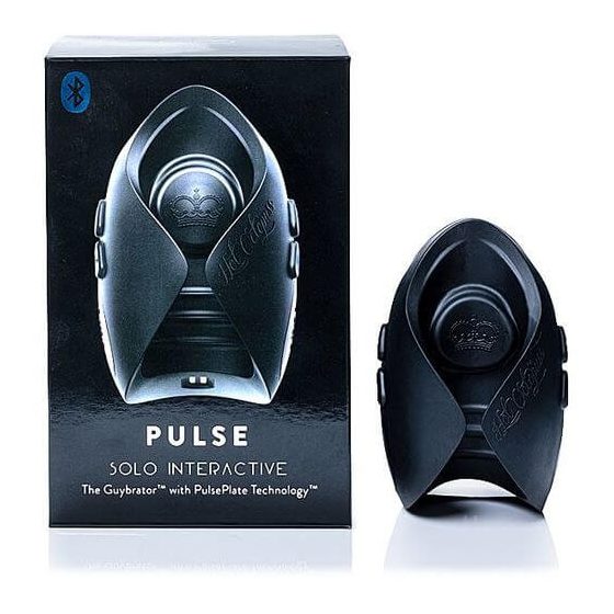 Pulse Solo Interactive - akkus, okos maszturbátor (fekete)