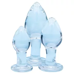   Clarity Utopian Trinity - üveg anál plug szett (átlátszó)