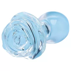 Clarity Utopian Bloom - üveg anál plug (átlátszó)