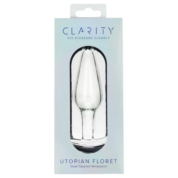 Clarity Utopian Floret - üveg anál plug (átlátszó)
