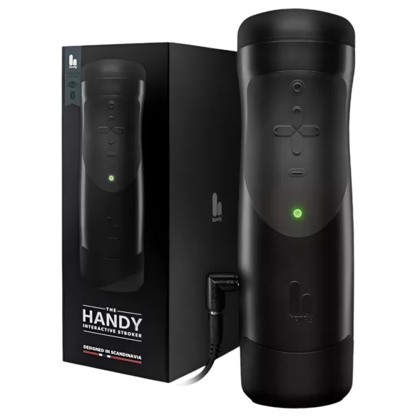 The Handy 1.1 - Interaktív maszturbátor, férfiaknak (fekete)