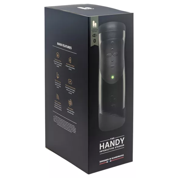 The Handy 1.1 - Interaktív maszturbátor, férfiaknak (fekete)