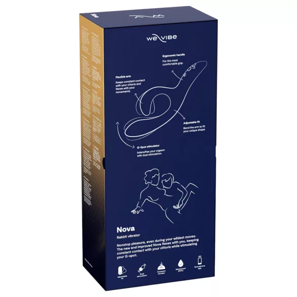 We-Vibe Nova 2 - App-vezérelt flexibilis csiklókaros vibrátor (kék)