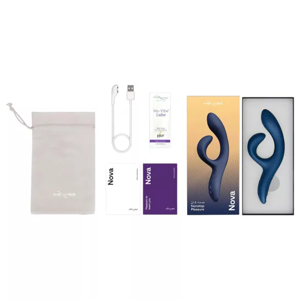 We-Vibe Nova 2 - App-vezérelt flexibilis csiklókaros vibrátor (kék)