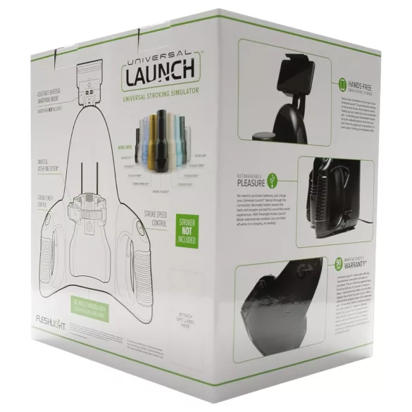 Fleshlight Universal Launch - automata maszturbátor adapter (fekete)