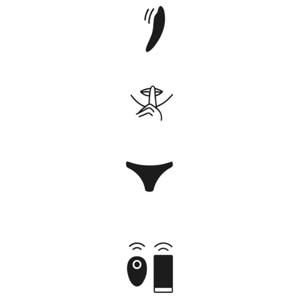 We-Vibe Moxie+ - hordható App- és távirányítós csiklóvibrátor (fekete)