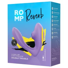 ROMP Reverb - léghullámos 2in1 G-pont vibrátor (lila)