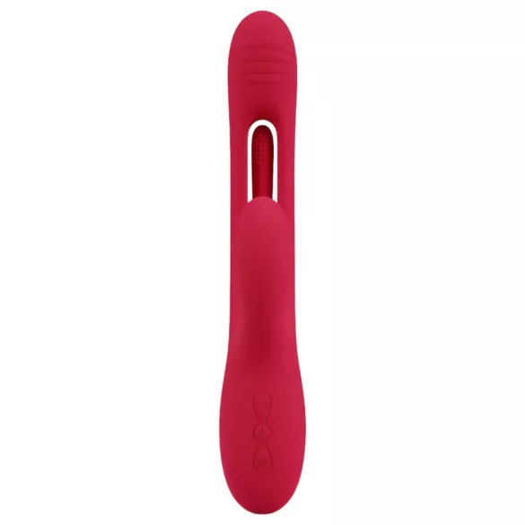 Smile - csiklókaros, nyelves vibrátor (piros)