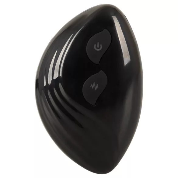 ANOS - kétágú anál vibrátor (fekete)