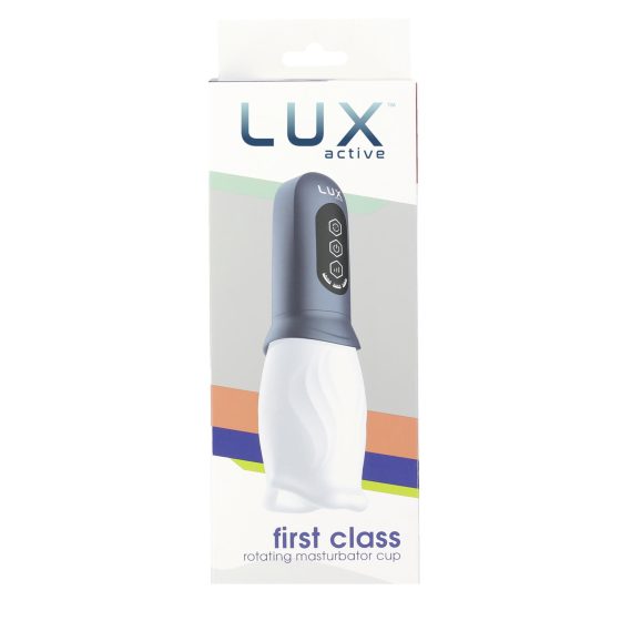 LUX Active First Class - forgó fejes maszturbátor (fehér-szürke)