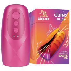 Durex Slide & Vibe - akkus, vízálló makkvibrátor (pink)