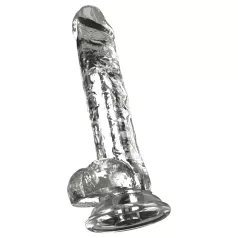 Crystal - Vibrátor tapadókoronggal (áttetsző)