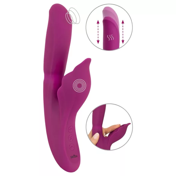 Javida - 4in1 G-pont és csikló izgató vibrátor (lila)