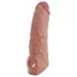 realistixxx - rádiós vibrációs péniszköpeny (natúr, 20 cm)