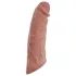 realistixxx - rádiós vibrációs péniszköpeny (natúr, 20 cm)
