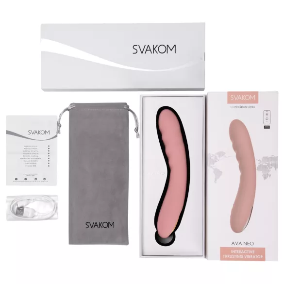 Svakom Ava Neo - okos app-vezérelt lökő G-pont vibrátor (pink)