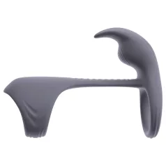   Beau Coeur Vylor - pénisz-és heregyűrű csiklóizgatóval (szürke)