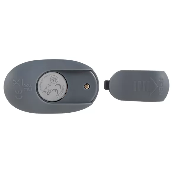 Beau Coeur Vylor - pénisz-és heregyűrű csiklóizgatóval (szürke)