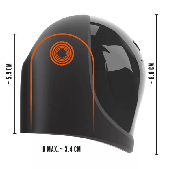 Rebel - vízálló makkvibrátor (fekete)