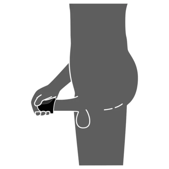 Rebel - vízálló makkvibrátor (fekete)