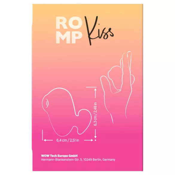 ROMP Kiss - léghullámos csiklóizgató (rózsaszín)