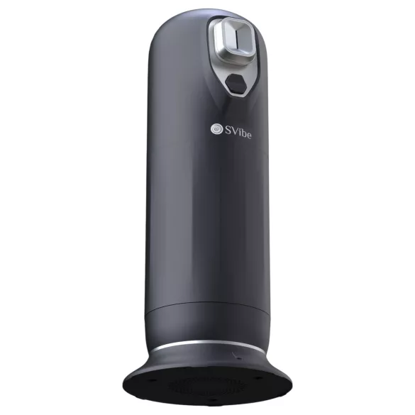 Snail Vibe Jet - lökő maszturbátor melegítő funkcióval (fekete)