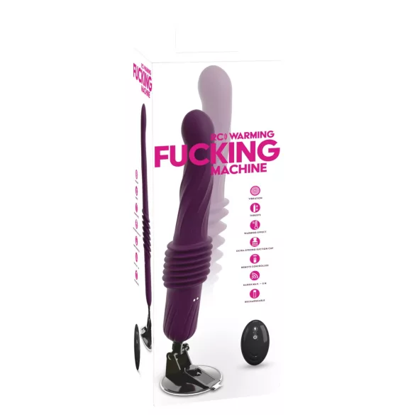 You2Toys - távirányítós melegítős lökő vibrátor (lila)