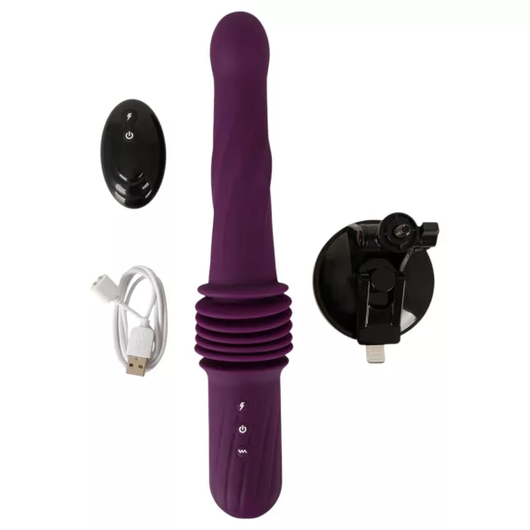 You2Toys - távirányítós melegítős lökő vibrátor (lila)
