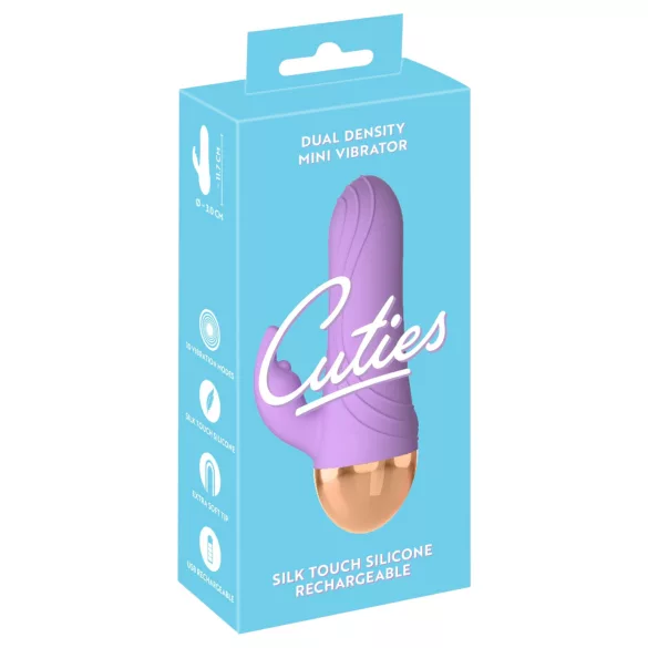 Cuties - akkus, vízálló mini csiklókaros vibrátor (lila)
