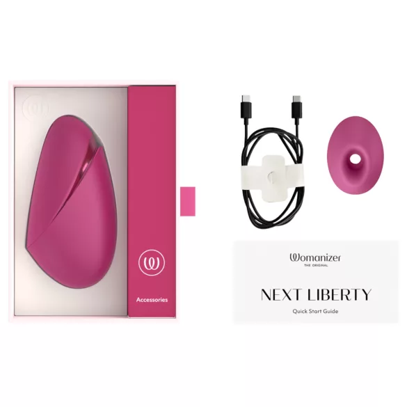 Womanizer Next Liberty - léghullámos csiklóizgató (rózsaszín)