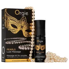   Orgie Pearls Lust - gyöngy nyaklánc és masszázsgél (30ml)